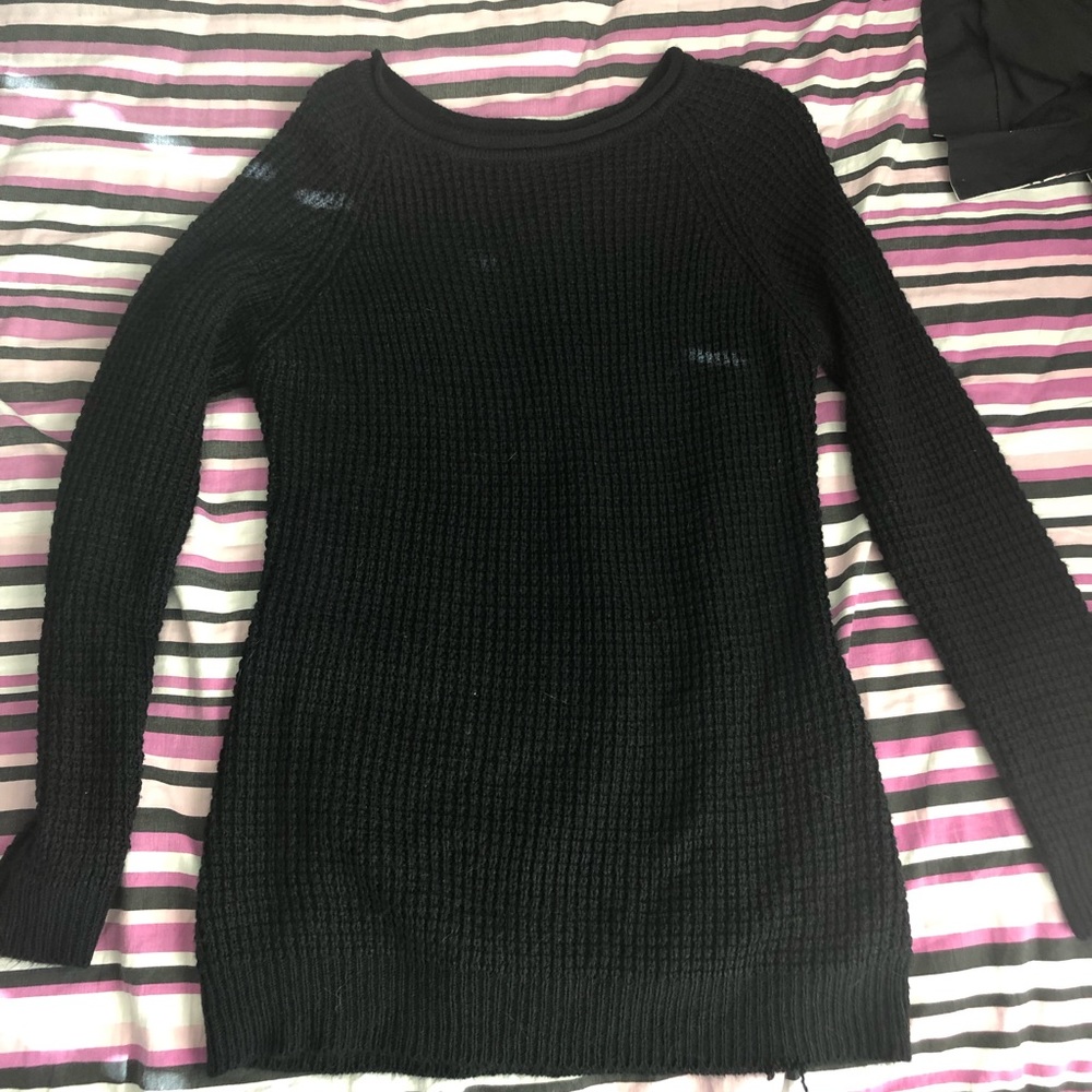 Long sleeve black sweater